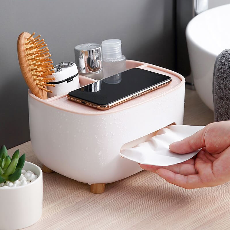 Skanto | Multifunksjonell oppbevaringsboks for papir mobiltelefonholder