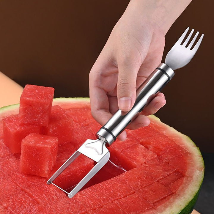 Skanto | 2-i-1 vannmelon skjæremaskin og -gaffel i rustfritt stål