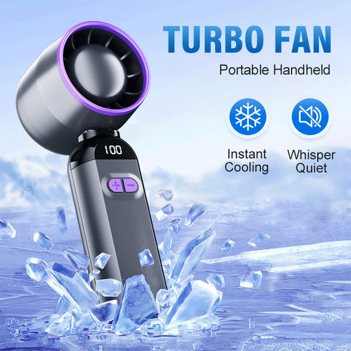 Bærbar Håndholdt Turbo Vifte – Super Kraftig Bris, Ultra-Lett & Perfekt for Reise | Skanto
