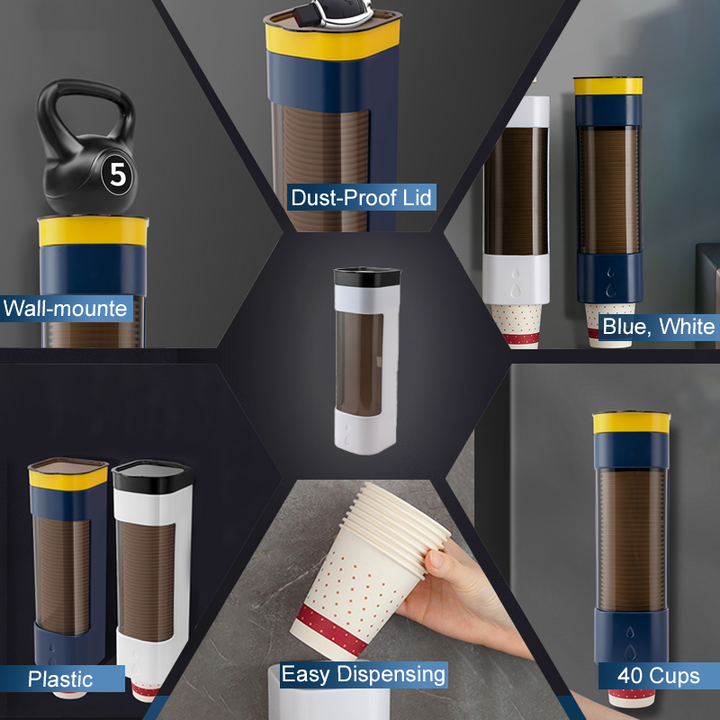 Skanto | Vegghengt dispenserholder for engangskopper