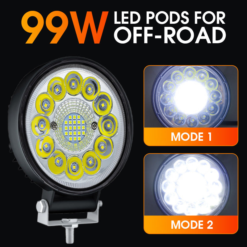 Skanto | 4-tommers 99W LED-pod for terrengkjøring