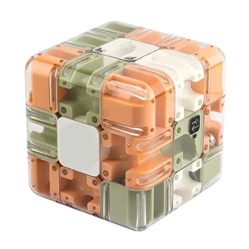 3D labyrint kube med metallball | Skanto