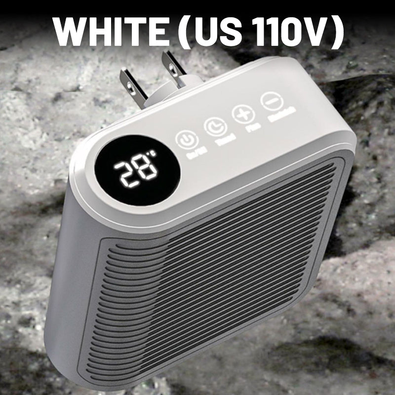 Skanto | Warmteluxe 800W Plug Varme – Kompakt, energieffektiv elektrisk mini varmeovn