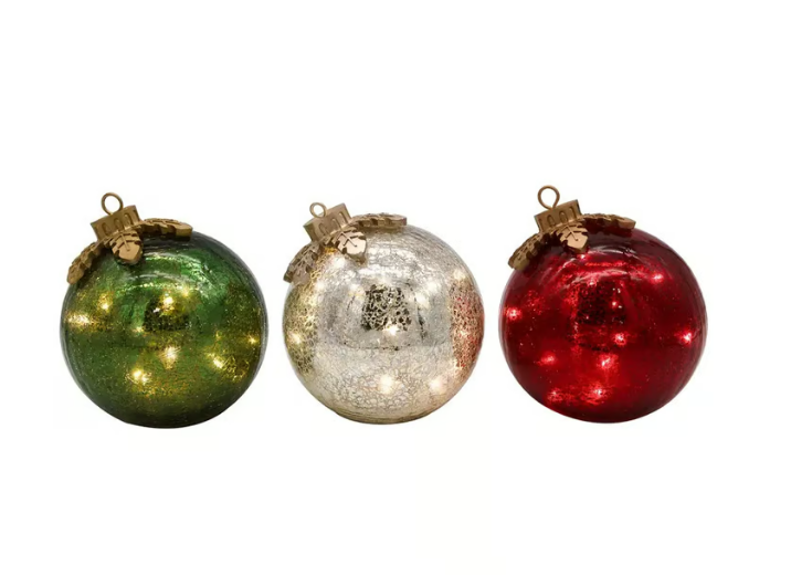 Skanto | GlowSphere LED Juleball – Varm Ambient Belysning med Timerfunksjon