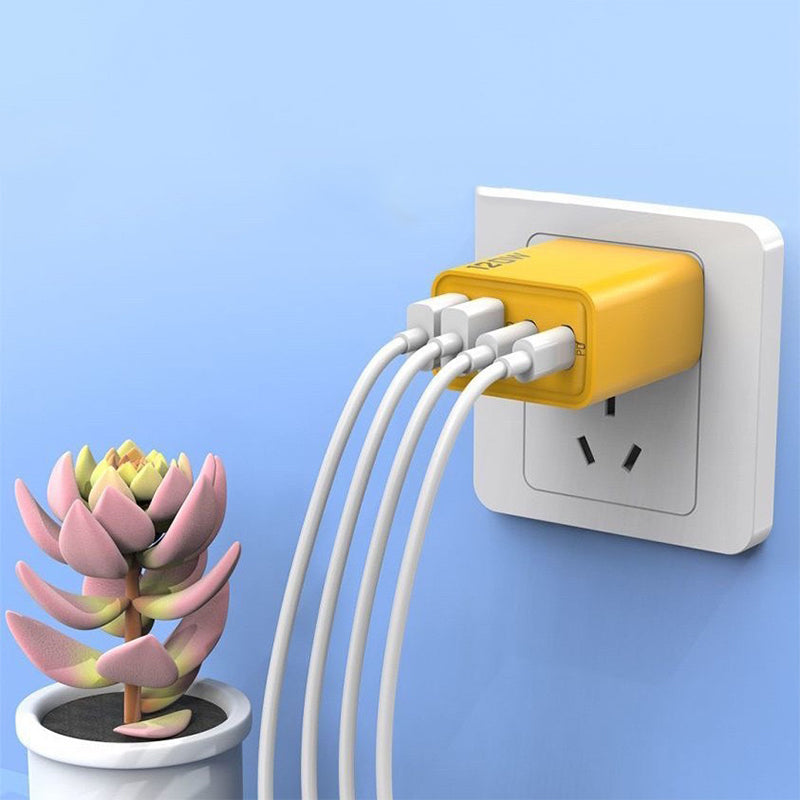 120W USB hurtiglader med 4 porter | Skanto