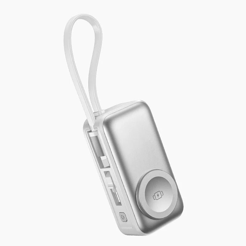 Magnetisk 3-i-1 Powerbank med trådløs lading | Skanto