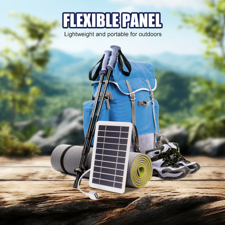 Fleksibelt solpanel 2W 5V med USB-utgang | Skanto