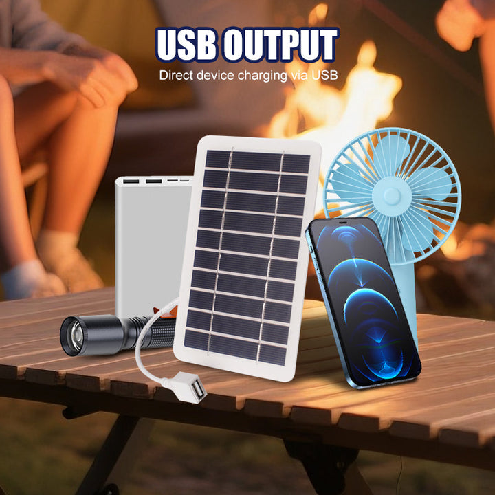 Fleksibelt solpanel 2W 5V med USB-utgang | Skanto