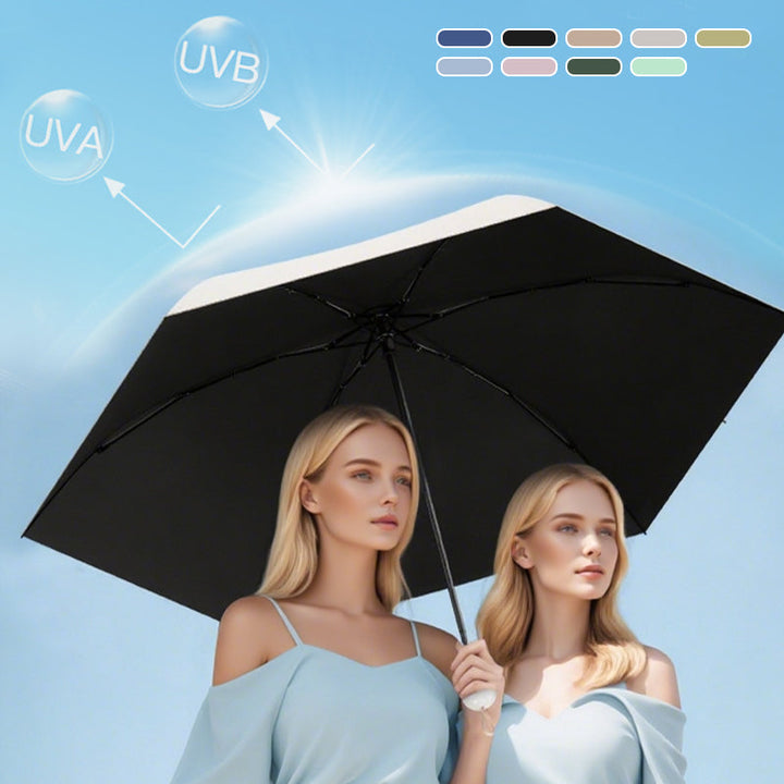 Hårfrisyre lommeparaply med UV-beskyttelse UPF50+ | Skanto