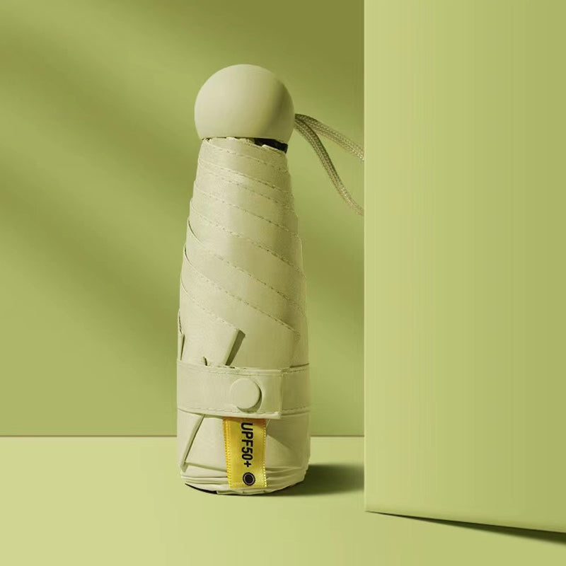 Capsule lommeparaply med solbeskyttelse | Skanto