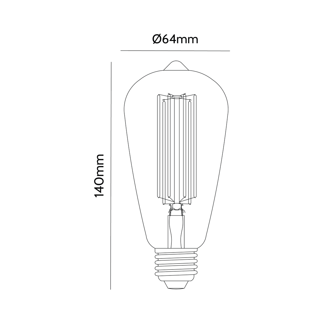 Hyde LED-filamentlampe – Unik design