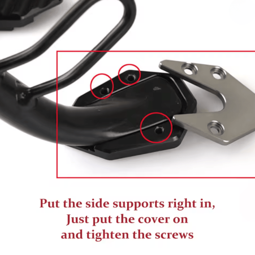 STABILIRIDE – Aluminium-Motorradständerauflage für sicheres Parken