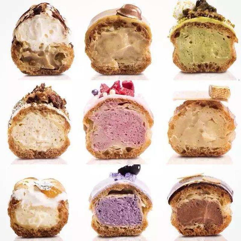 Rustfritt stål 4 deler Chrome Éclair Puff Dyse | Skanto