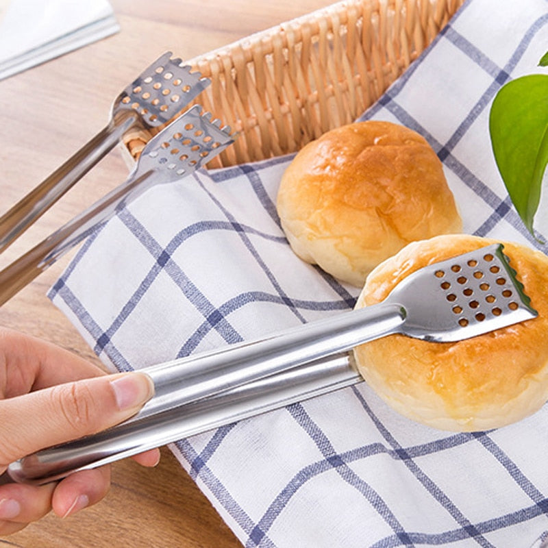 Rustfritt stål BBQ håndtak anti-varme brødklipp bakverkstang | Skanto