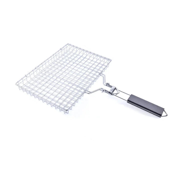Rustfritt Stål BBQ Nett Non Stick Grilling Kurv Grill Barbecue Verktøy | Skanto