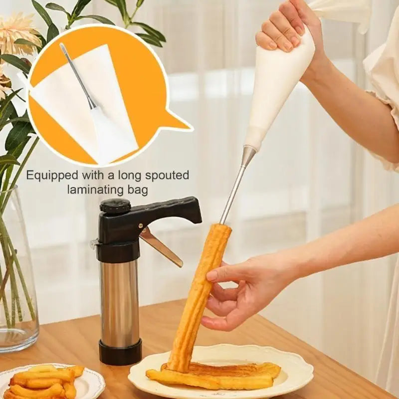 Rustfritt stål Churro Maker Kakepress og Kake Dekorering verktøy | Skanto