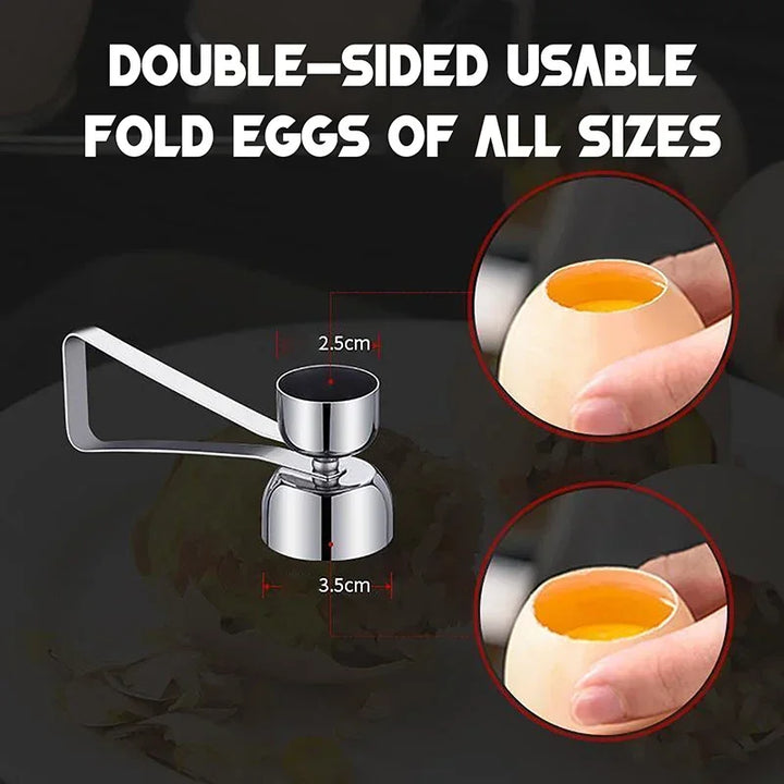 Rustfritt Stål Dobbel Hode Egg Saks Eggeskall Åpner og Kutte | Skanto