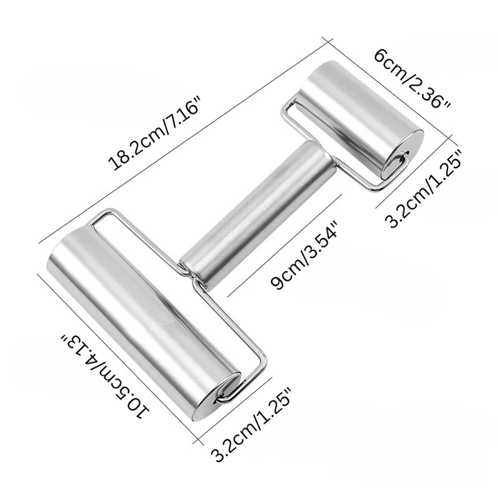 Rustfritt stål deigkjevler nonstick kjevle hjemmebaking verktøy | Skanto