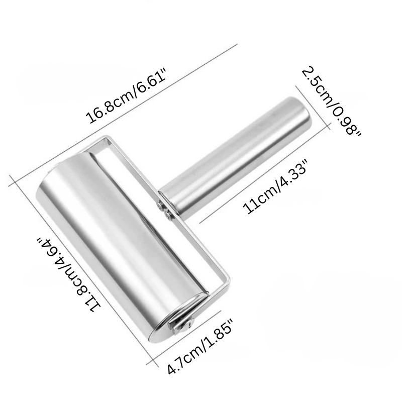 Rustfritt stål deigroller Nonstick kjevle Hjemmebakeryrker | Skanto