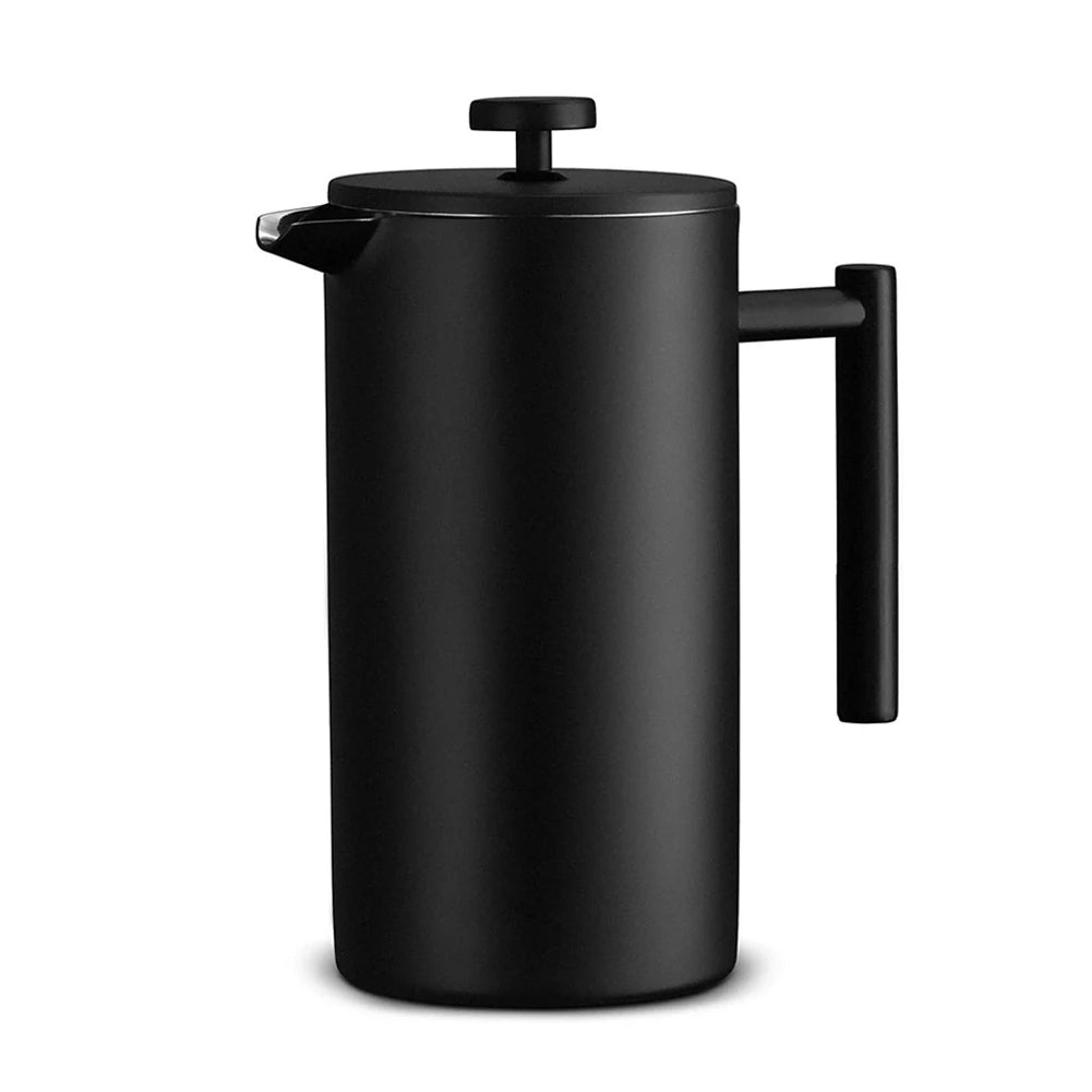 Rustfritt Stål Fransk Press Dobbel Vegg Isolert Kaffe Te Maker | Skanto