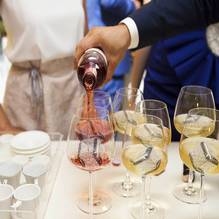 Rustfrie stålisbiter Gjenbrukbare kjølestener for whiskey vin | Skanto