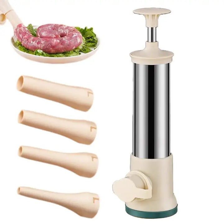 Rustfritt Stål Manuell Fyllingspølse Maker og Kjøttfyllingsverktøy | Skanto