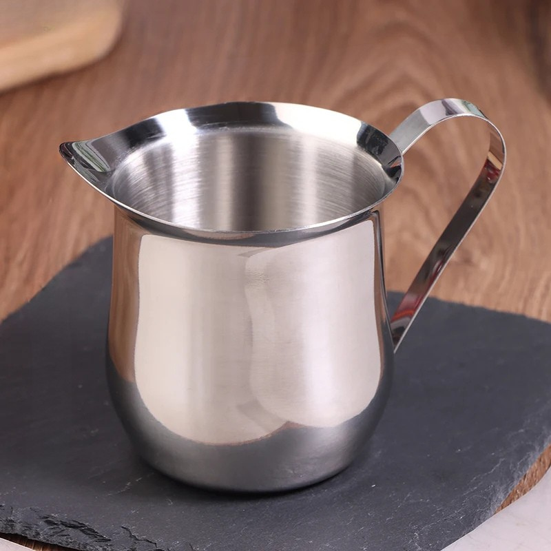 Rustfritt Stål Melkeskummer Kanne Kaffe Latte Kunst Målebeger | Skanto