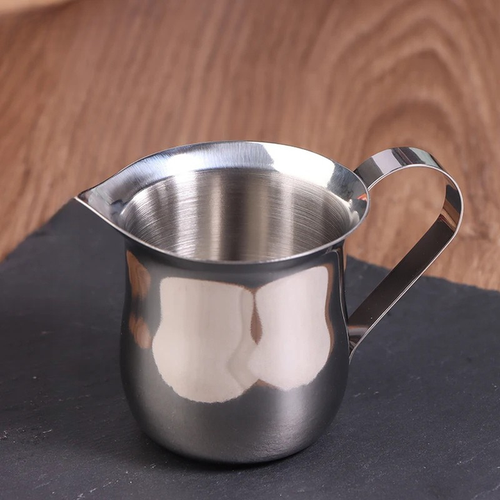 Rustfritt Stål Melkeskummer Kanne Kaffe Latte Kunst Målebeger | Skanto