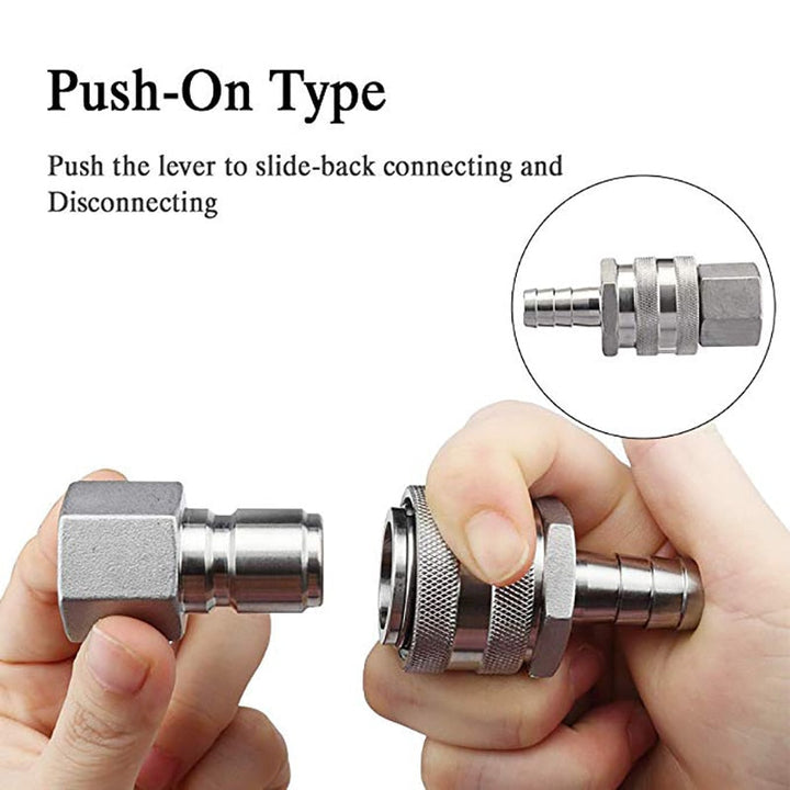 Rustfritt stål Moonshine Fitting Koblinger 1/2 Ølsett | Skanto