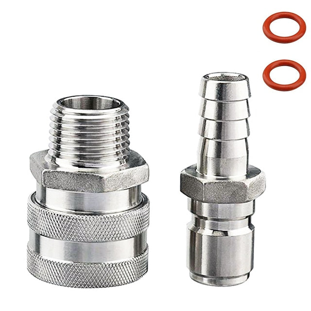 Rustfritt stål Moonshine Fitting Koblinger 1/2 Ølsett | Skanto