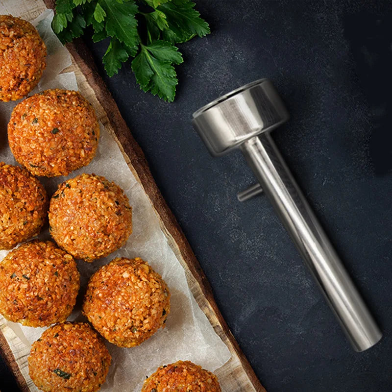 Rustfritt stål Non-Stick Kjøttbolle Maker Falafel Ball Scoop Molder | Skanto