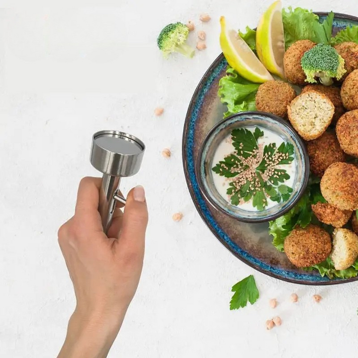Rustfritt stål Non-Stick Kjøttbolle Maker Falafel Ball Scoop Molder | Skanto