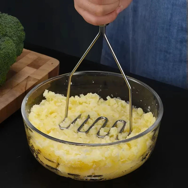 Rustfritt Stål Potetstapper Manuell Frukt Grønnsak Trykk Knuser | Skanto