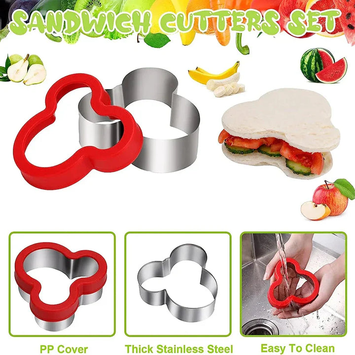Rustfritt stål sandwich kuttere kakeform embosser matform maker | Skanto