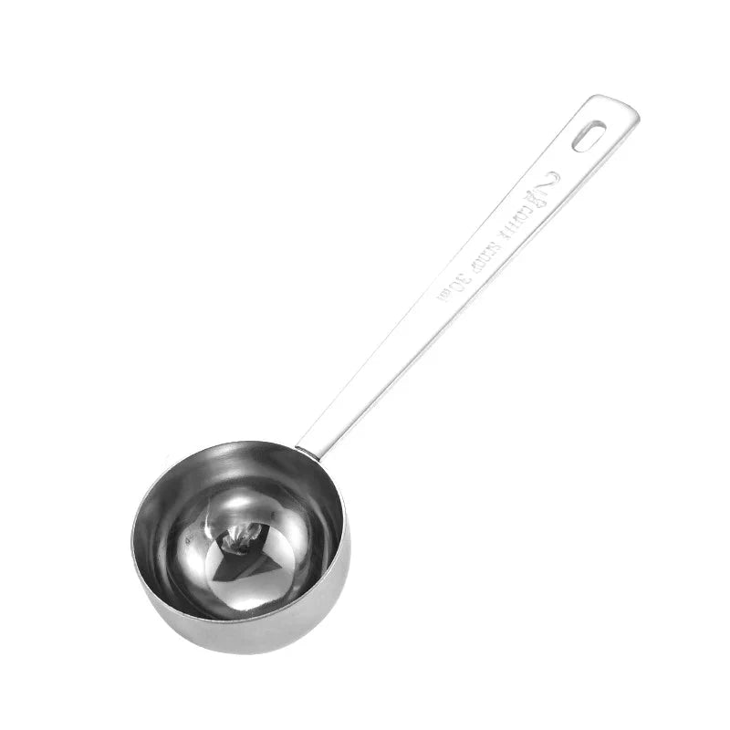 Rustfritt Stål Scoop Måle Melk Kaffebønne Langt Håndtak Skje | Skanto