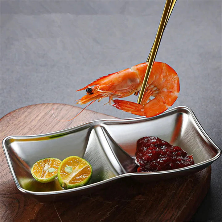 Rustfritt Stål Krydderfat Hot Pot Dipping Skål Krydderbrett | Skanto