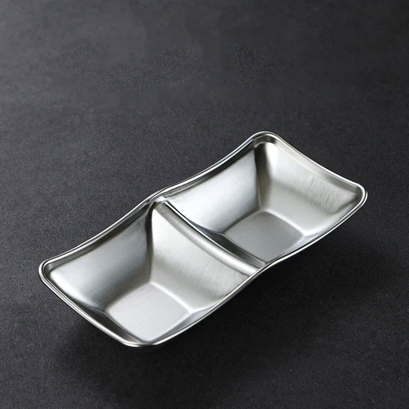 Rustfritt Stål Krydderfat Hot Pot Dipping Skål Krydderbrett | Skanto