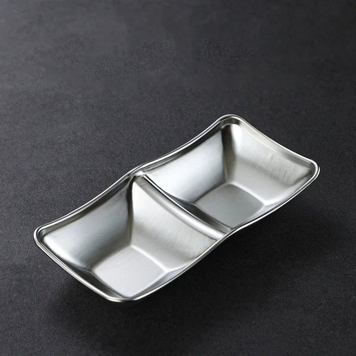 Rustfritt Stål Krydderfat Hot Pot Dipping Skål Krydderbrett | Skanto