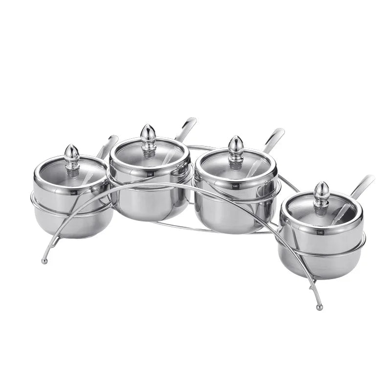 Rustfritt Stål Krydder Tank Buffet Restaurant Beholder Oppbevaringstank | Skanto