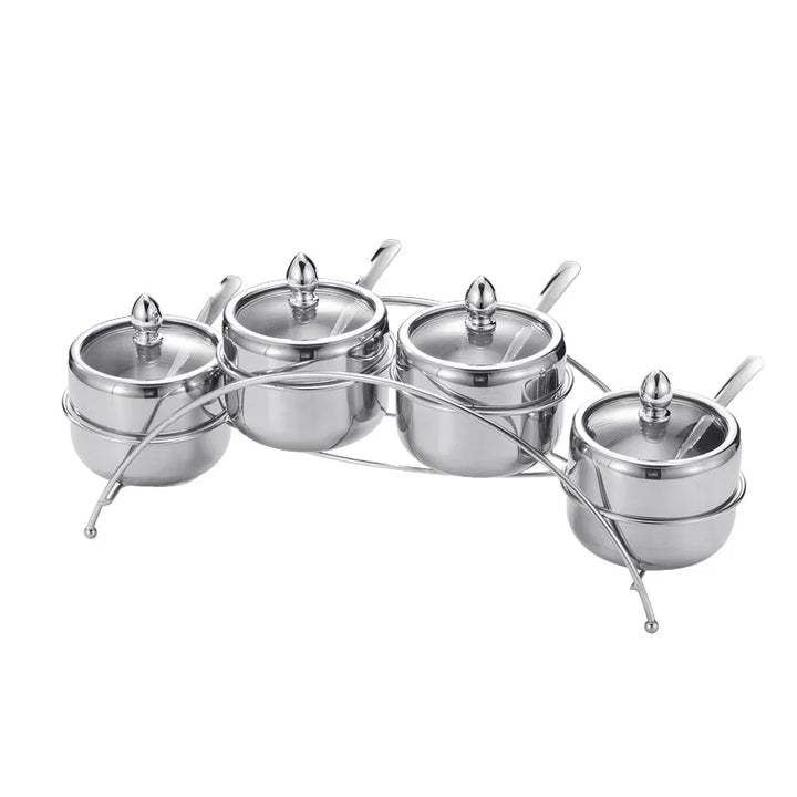 Rustfritt Stål Krydder Tank Buffet Restaurant Beholder Oppbevaringstank | Skanto