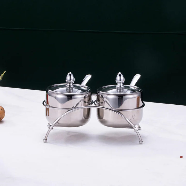 Rustfritt Stål Krydder Tank Buffet Restaurant Beholder Oppbevaringstank | Skanto