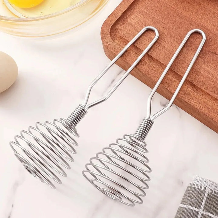Rustfritt stål spiralvisp manuell blender matlaging egg saus rører | Skanto