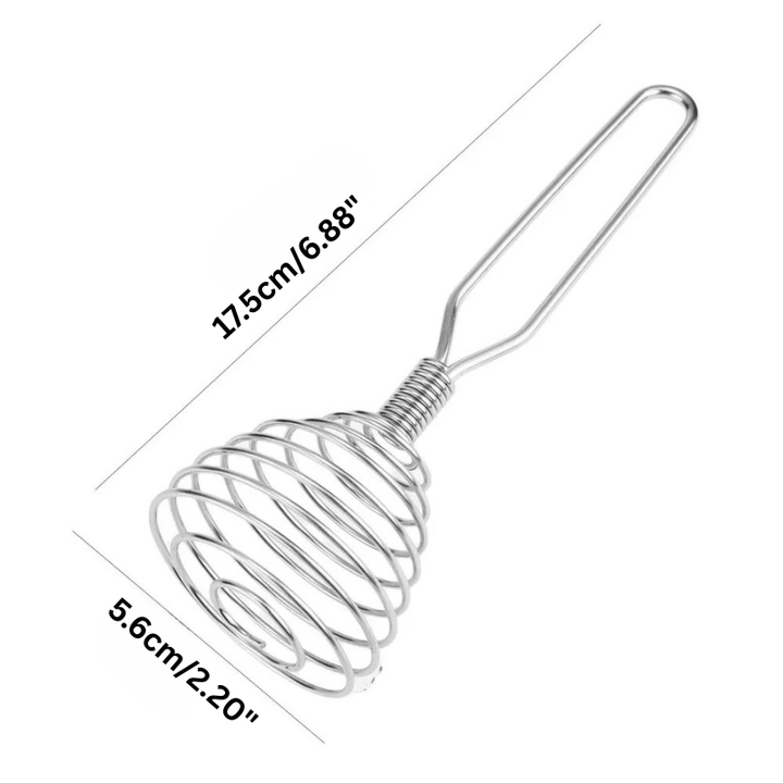Rustfritt stål spiralvisp manuell blender matlaging egg saus rører | Skanto
