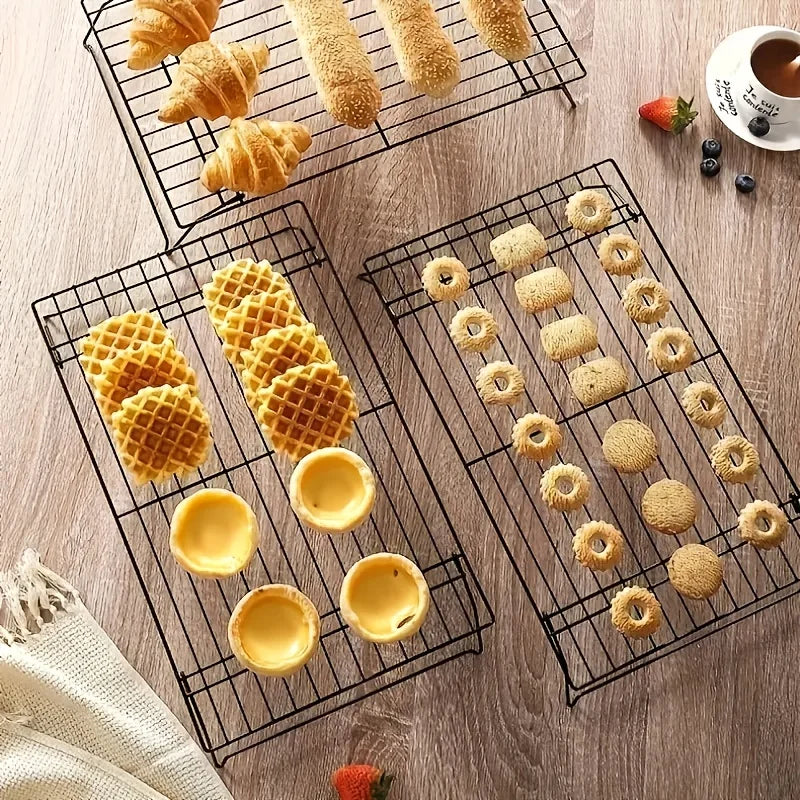 Rustfritt stål stapelbar avkjølingsrist nonstick baking avkjølingsgitter | Skanto