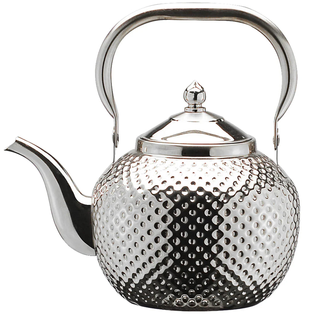 Rustfritt Stål Komfyrkjele Restaurant Teapot med Avtakbar Tefilter | Skanto