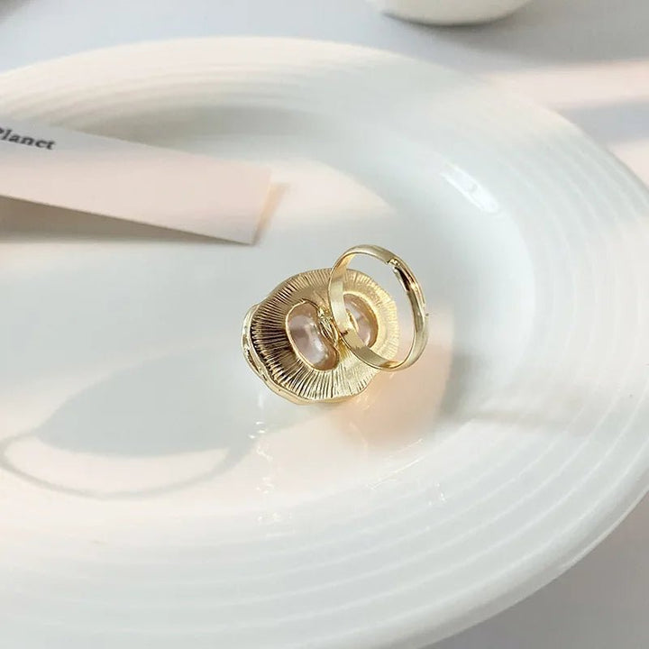Skanto | Utsagn Gullbelagt Perle Ring