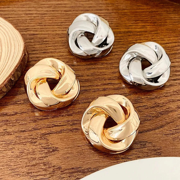 Skanto | Statement Pretzel Spiral Twist Øredobber