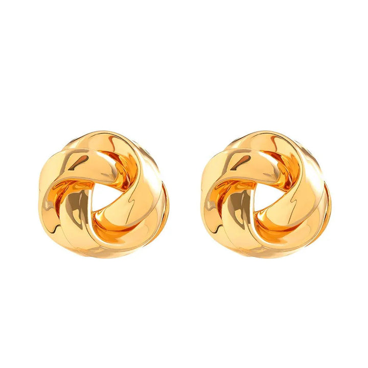 Skanto | Statement Pretzel Spiral Twist Øredobber