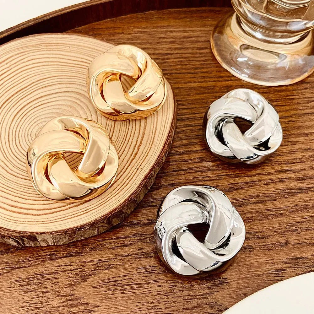 Skanto | Statement Pretzel Spiral Twist Øredobber