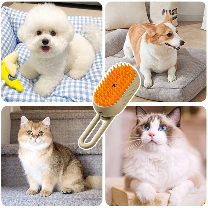 Skanto | Cat Steam Brush For Pet Grooming